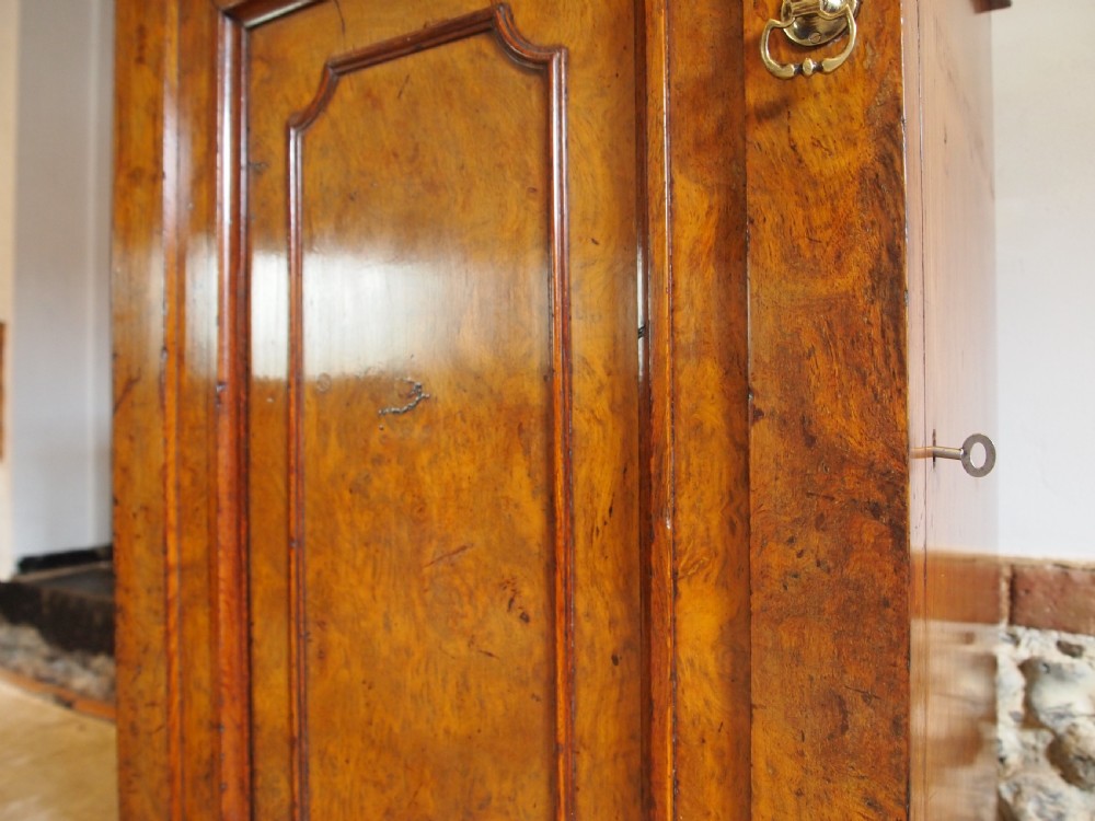 Cabinet rare burr Oak chest of drawers Victorian c1850 View III