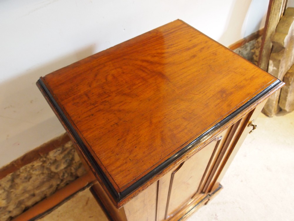 Cabinet rare burr Oak chest of drawers Victorian c1850 View VII
