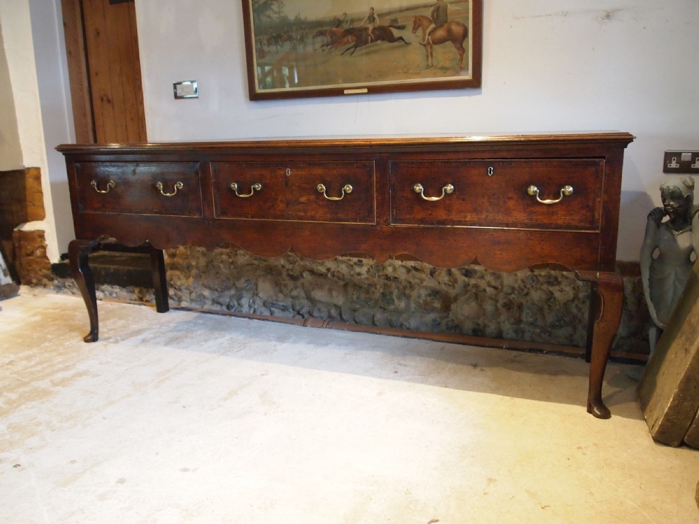 Rare large Dresser George III Oak stunning c1760