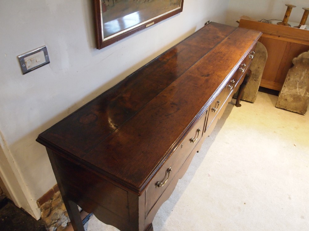 Rare large Dresser George III Oak stunning c1760 View II