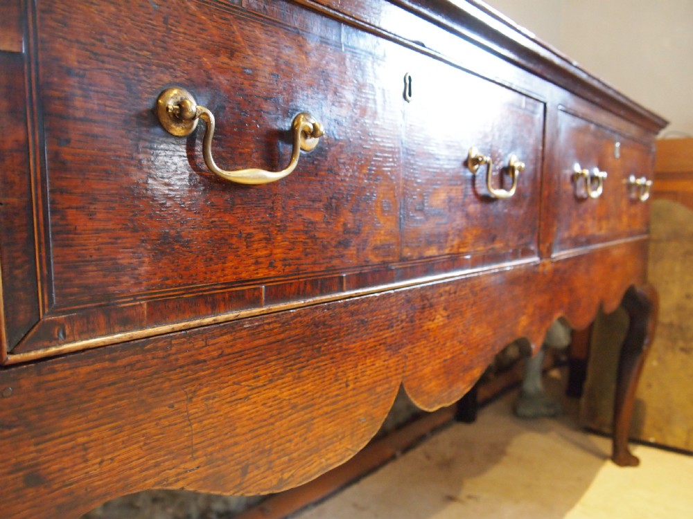 Rare large Dresser George III Oak stunning c1760 View V