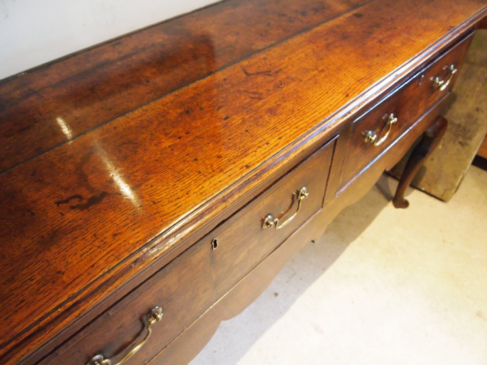 Rare large Dresser George III Oak stunning c1760 View VI