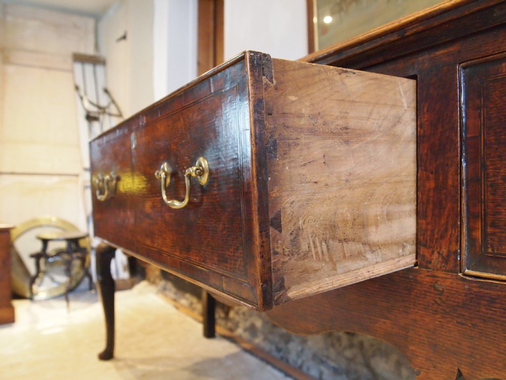Rare large Dresser George III Oak stunning c1760 View VIII
