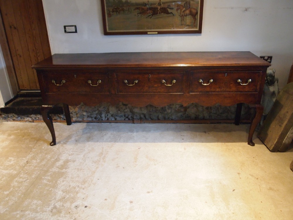 Rare large Dresser George III Oak stunning c1760 View XIV