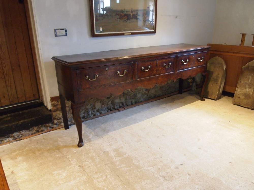 Rare large Dresser George III Oak stunning c1760 View XV