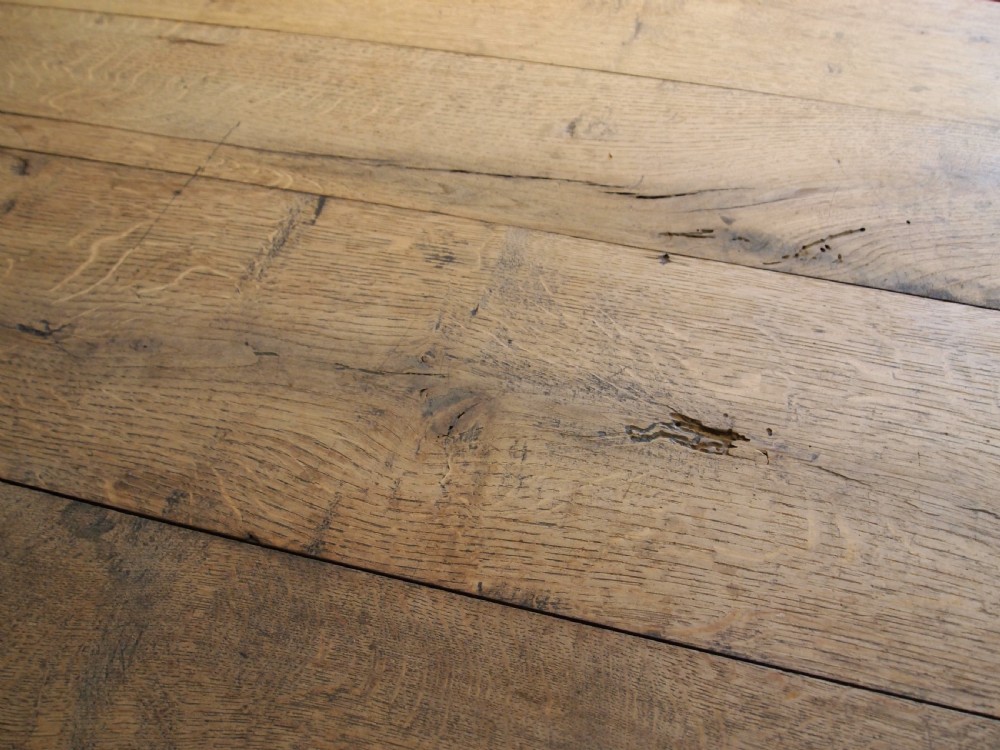 Table refectory Oak farmhouse dining seats 10 c1850 View V