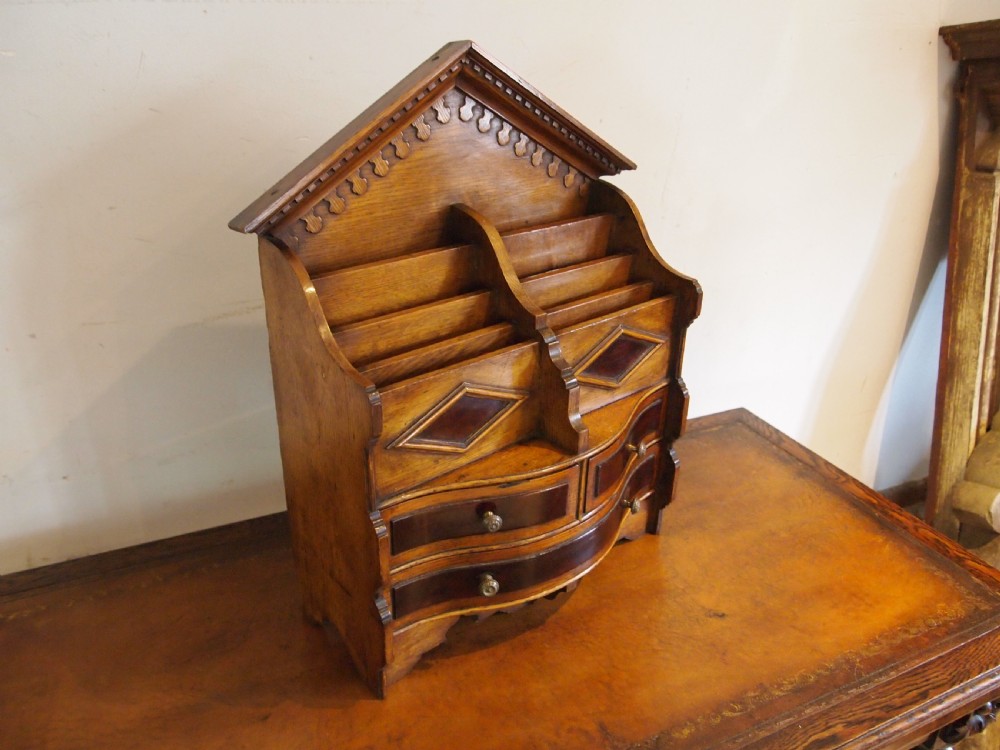 Rare miniature apprentice dresser Victorian Oak c1860