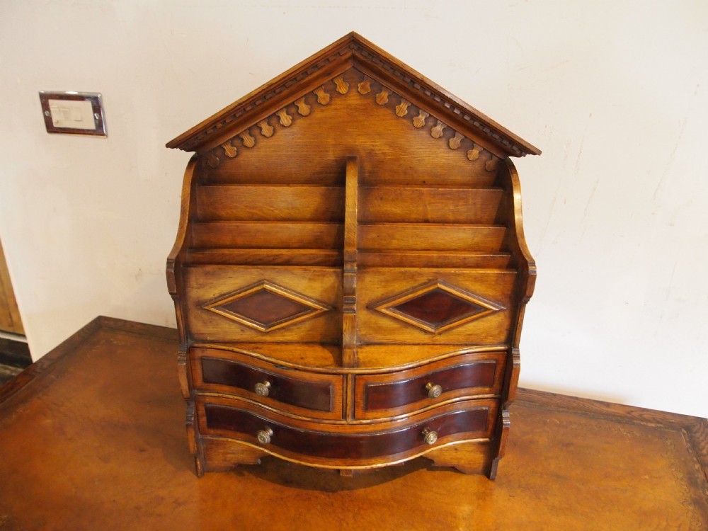 Rare miniature apprentice dresser Victorian Oak c1860 View II