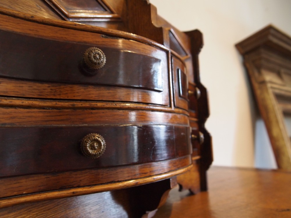 Rare miniature apprentice dresser Victorian Oak c1860 View III