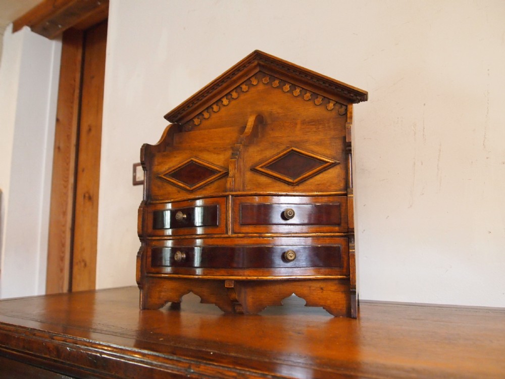 Rare miniature apprentice dresser Victorian Oak c1860 View V