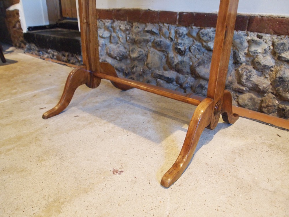 Table rare Swedish burr Birch side hall side console c1880 View VI