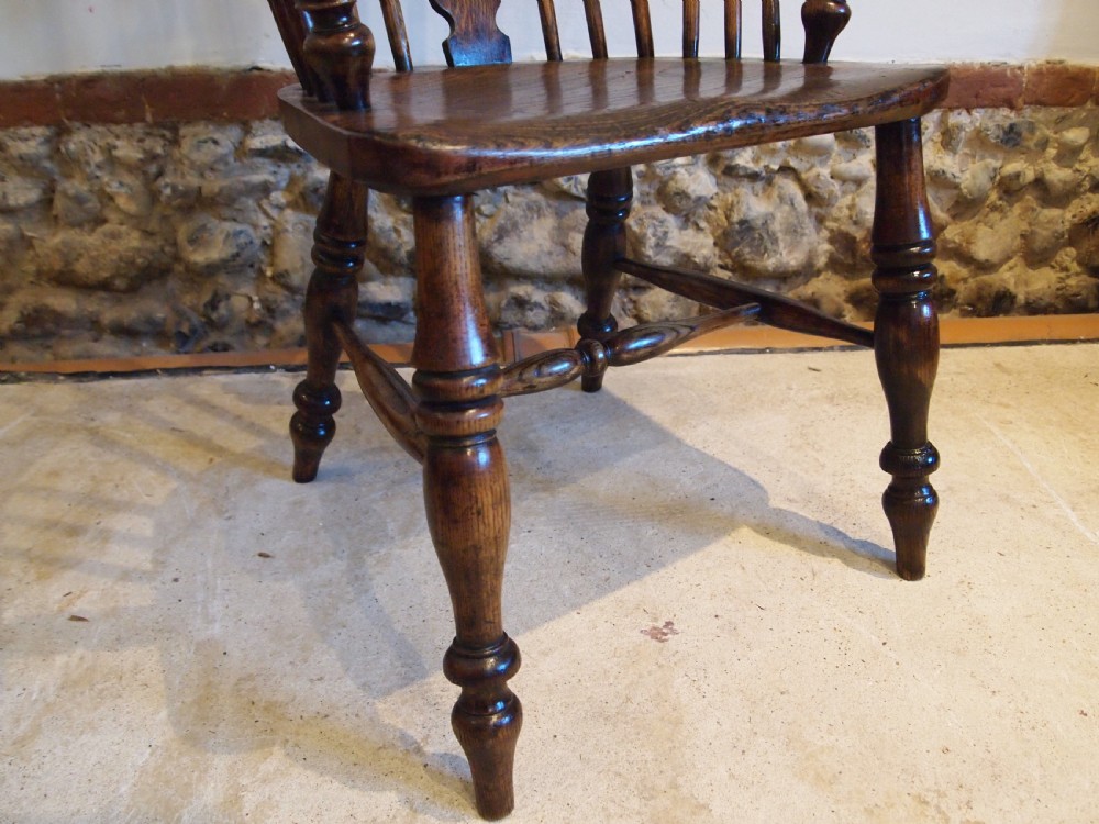 Chair Windsor high back Victorian Ash Elm c1840 View II