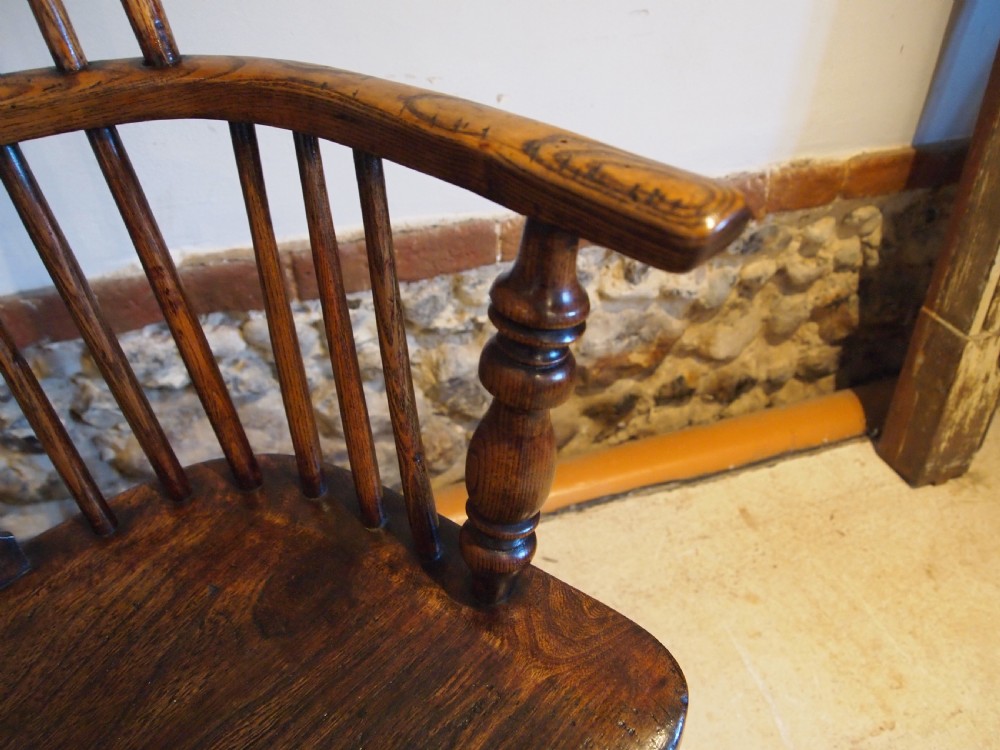 Chair Windsor high back Victorian Ash Elm c1840 View VIII
