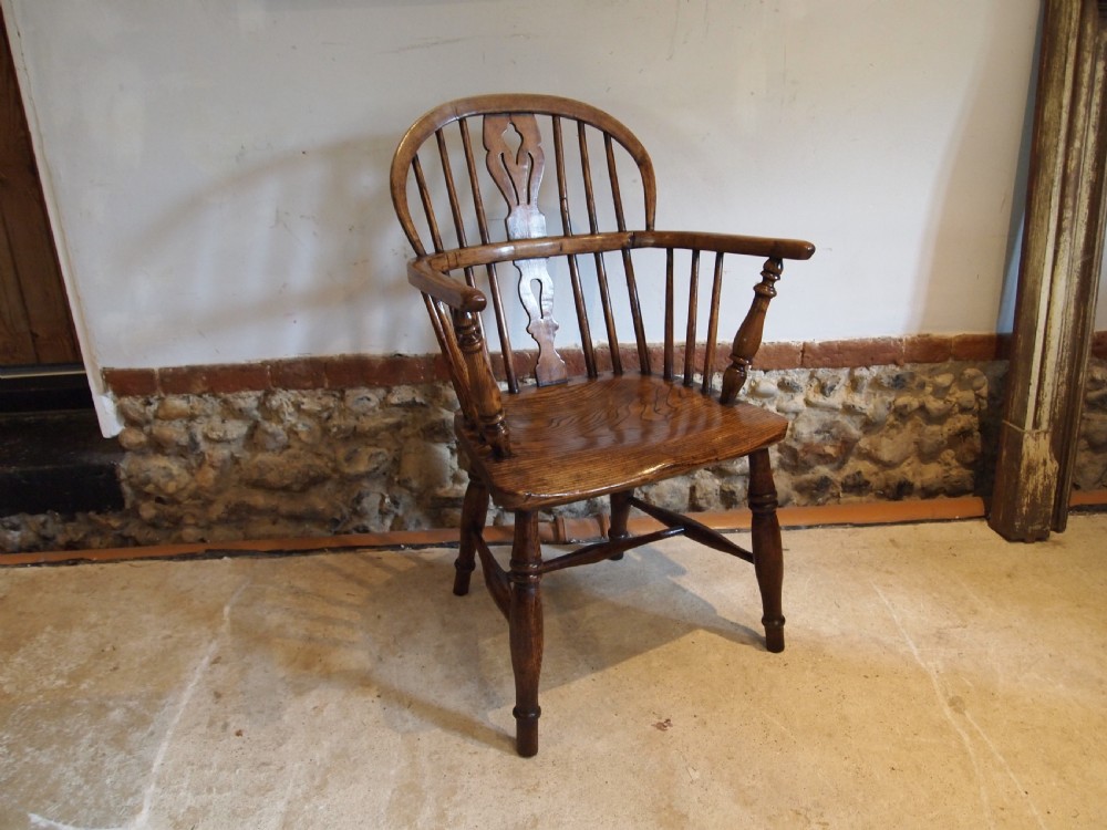Chair stunning early Victorian Windsor Ash and Elm c1840