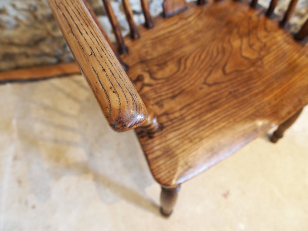 Chair stunning early Victorian Windsor Ash and Elm c1840 View VI