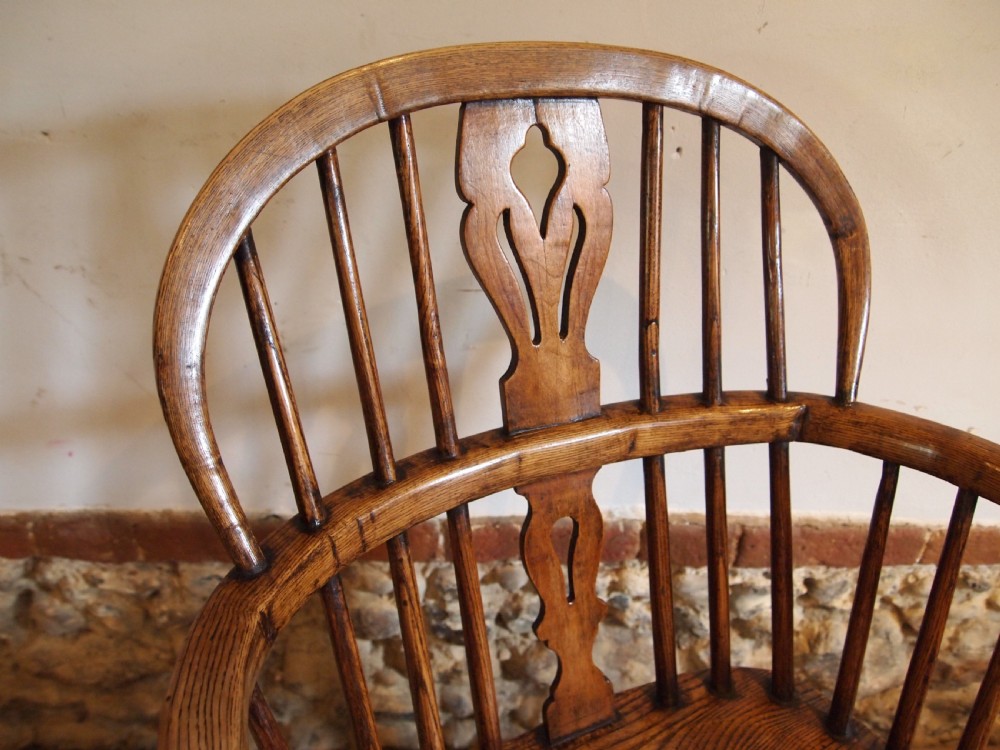 Chair stunning early Victorian Windsor Ash and Elm c1840 View VII
