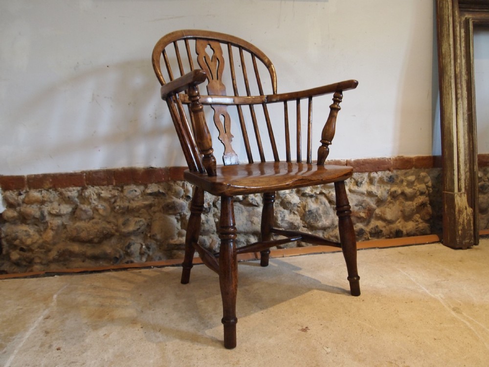 Chair stunning early Victorian Windsor Ash and Elm c1840 View VIII