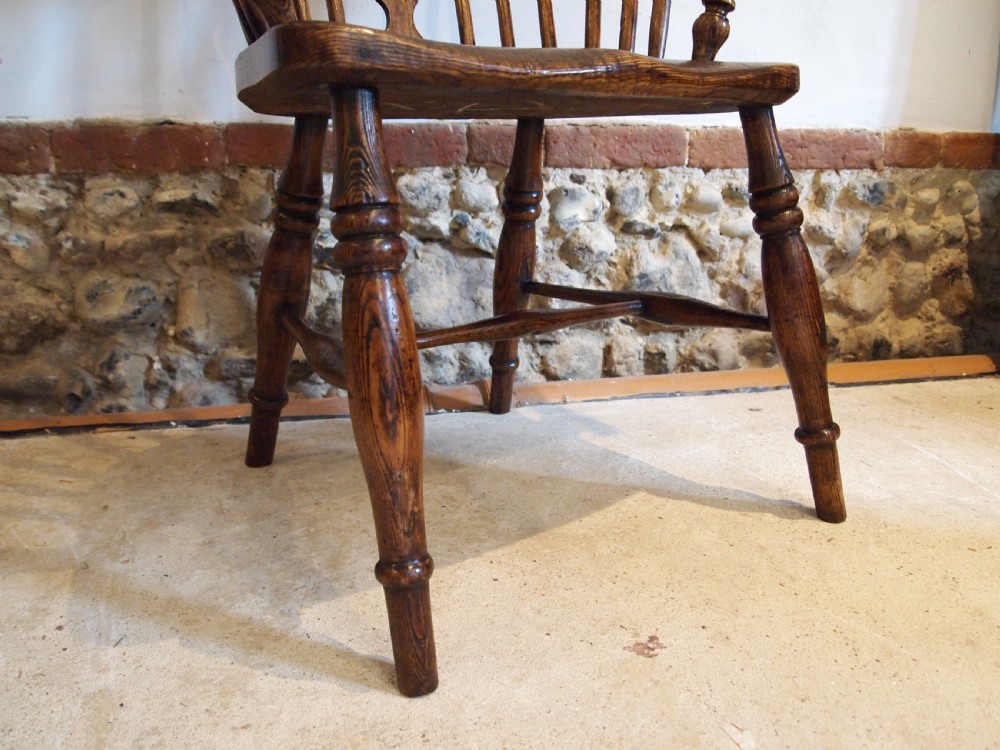 Chair stunning early Victorian Windsor Ash and burr Elm c1840 View VI