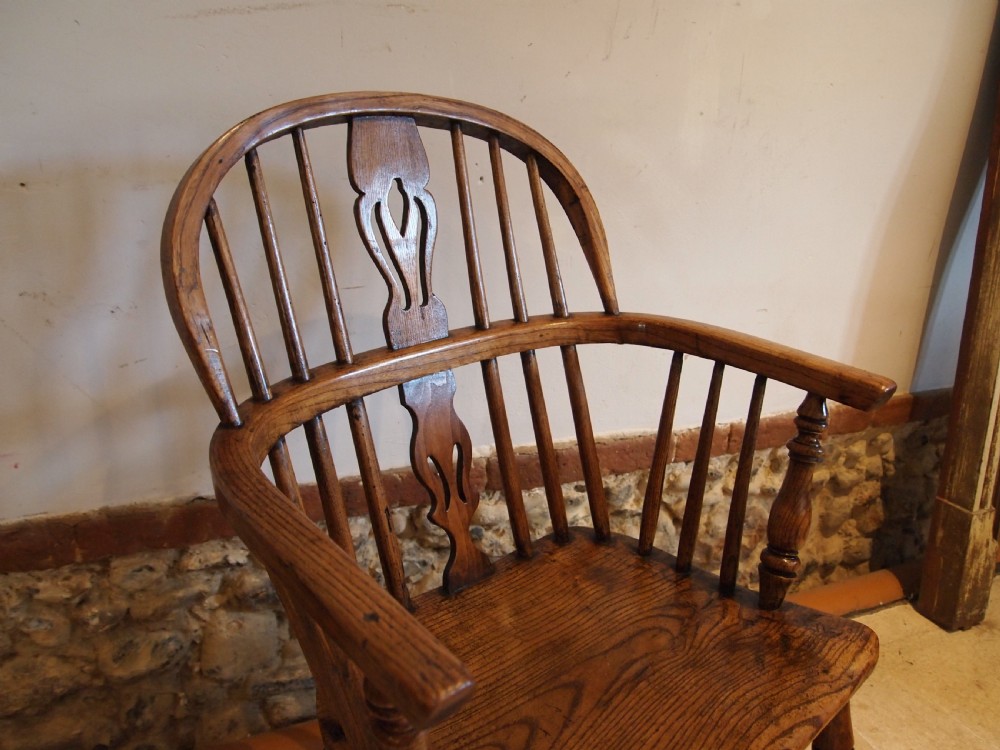 Chair stunning early Victorian Windsor Ash and Elm c1840 View III