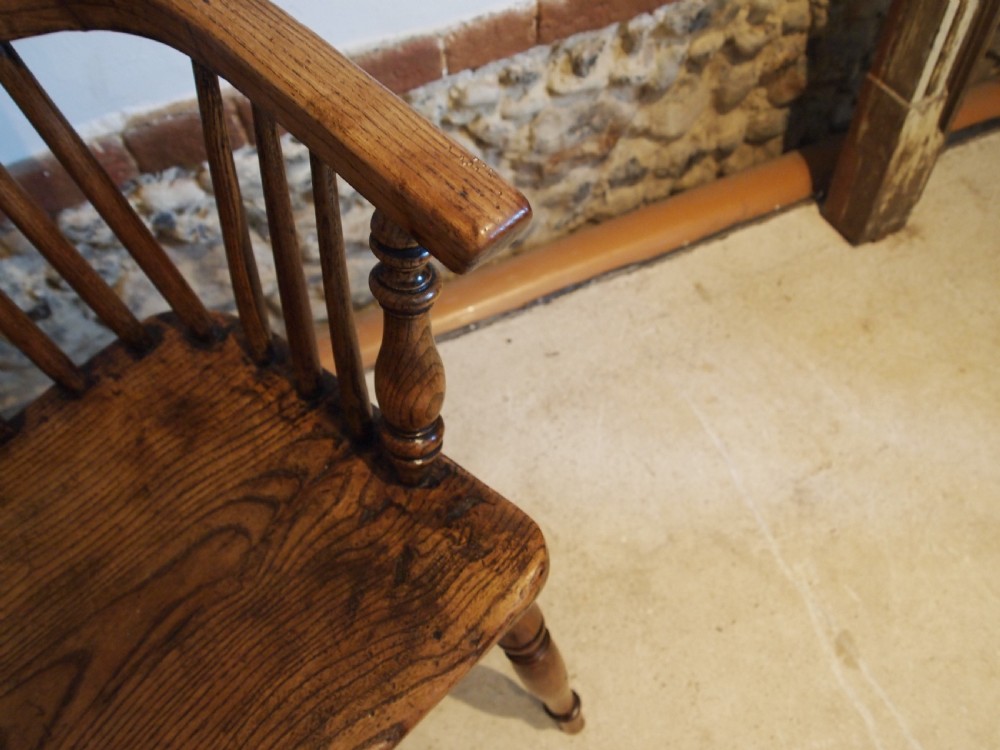 Chair stunning early Victorian Windsor Ash and Elm c1840 View VI