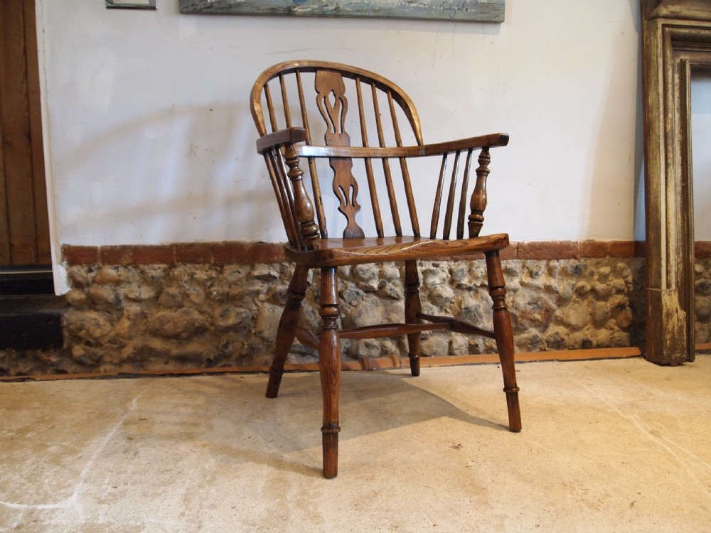 Chair stunning early Victorian Windsor Ash and Elm c1840 View VII