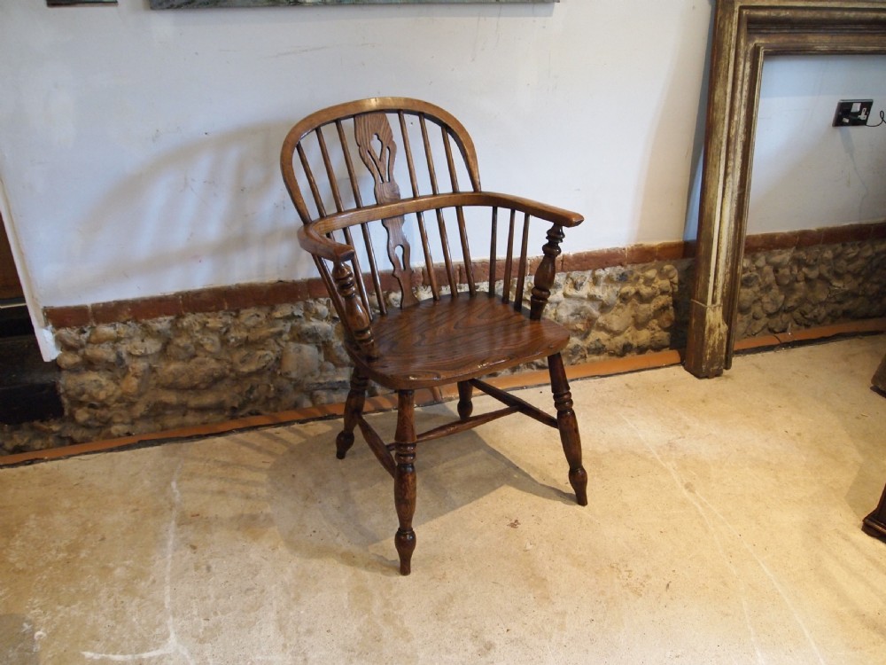 Chair stunning early Victorian Windsor Ash and Elm c1840