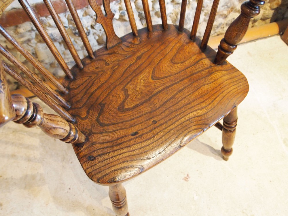 Chair stunning early Victorian Windsor Ash and Elm c1840 View II