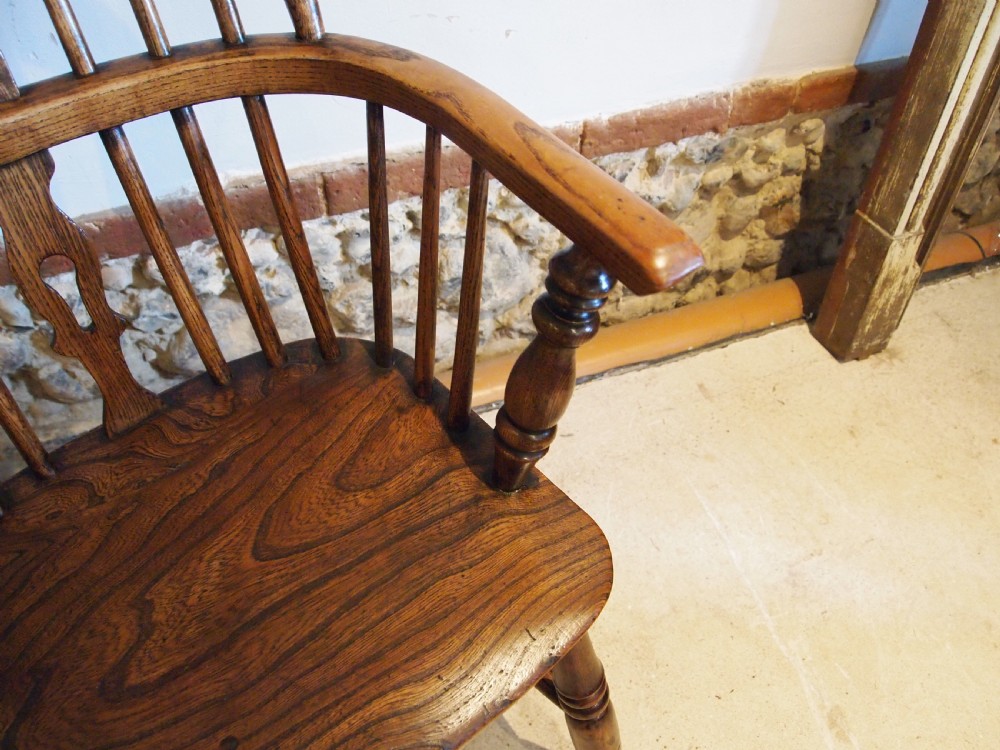 Chair stunning early Victorian Windsor Ash and Elm c1840 View III