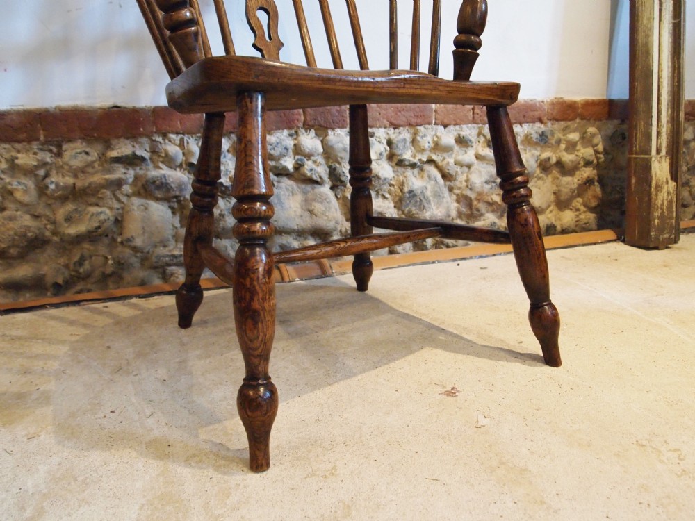 Chair stunning early Victorian Windsor Ash and Elm c1840 View VII