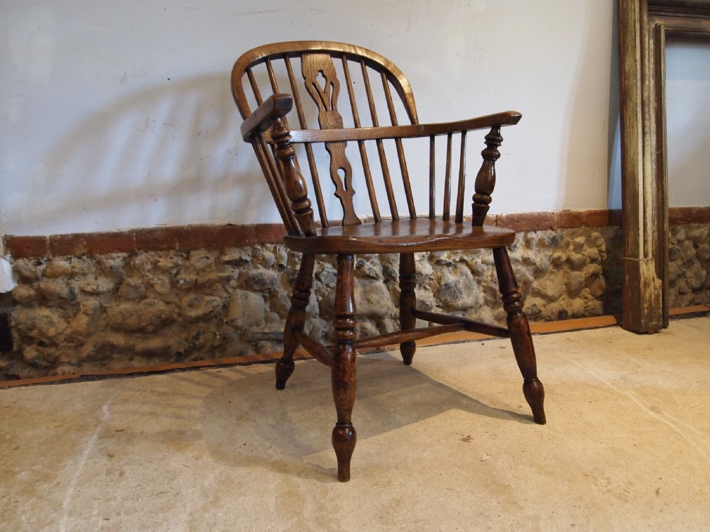 Chair stunning early Victorian Windsor Ash and Elm c1840 View VIII