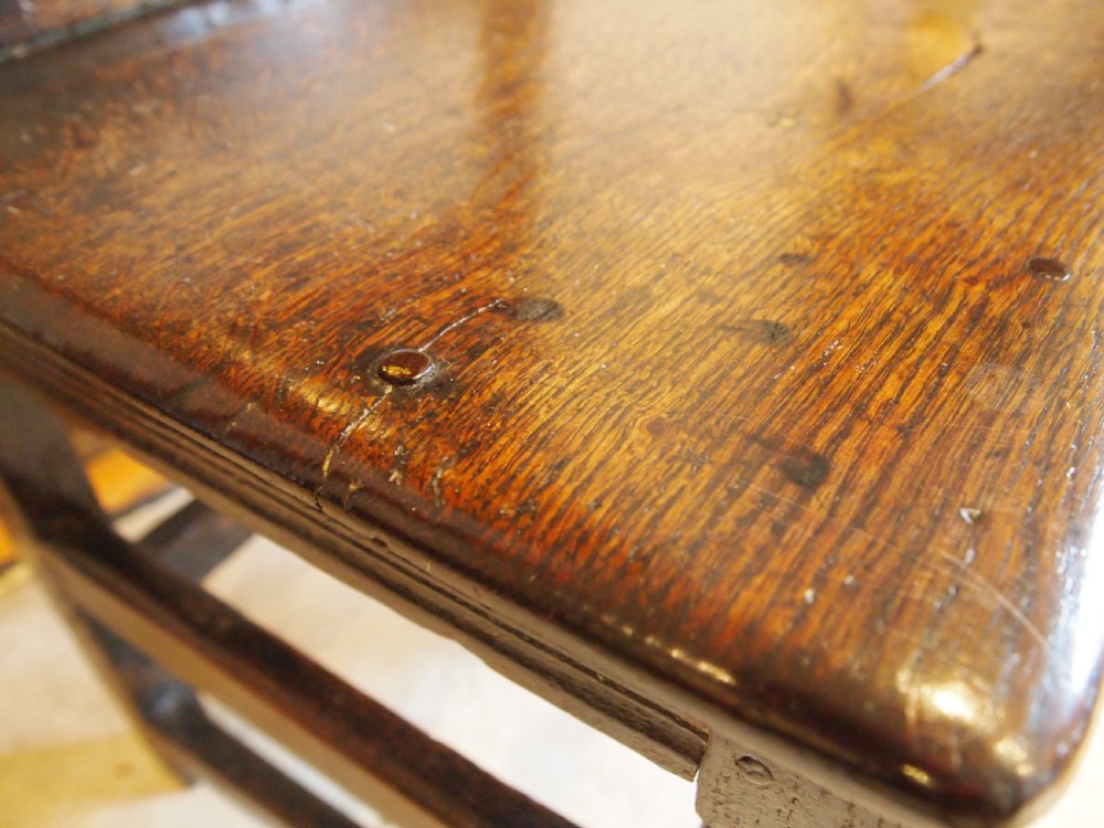 Chair fine example Charles II Oak Yorkshire c1680 View VIII