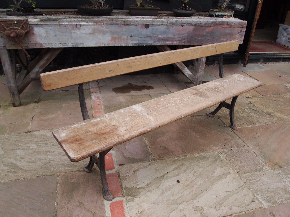 Bench Victorian Cast Iron Garden Railway bench Addison Wellington c1880 View III
