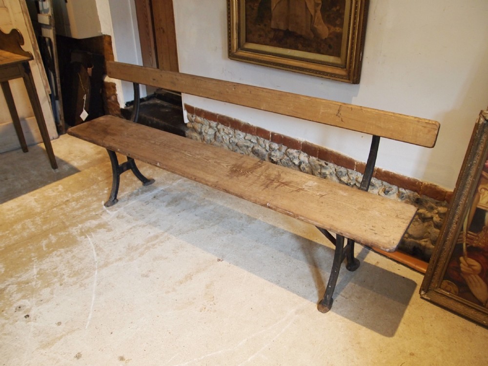 Bench Victorian Cast Iron Garden Railway bench Addison Wellington c1880 View VII
