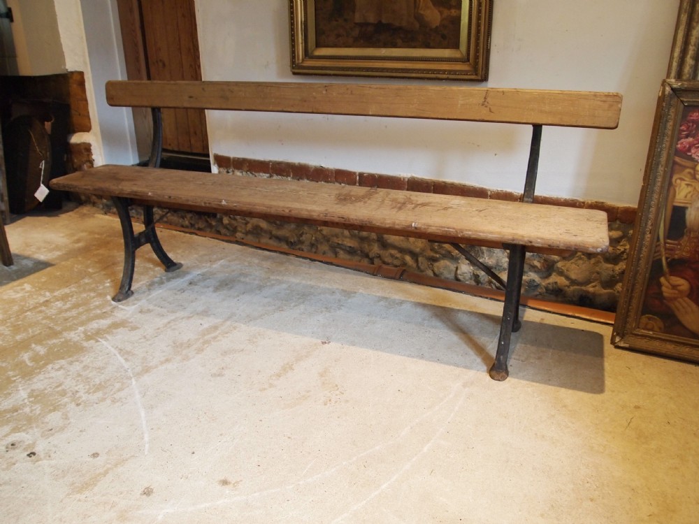 Bench Victorian Cast Iron Garden Railway bench Addison Wellington c1880 View VIII