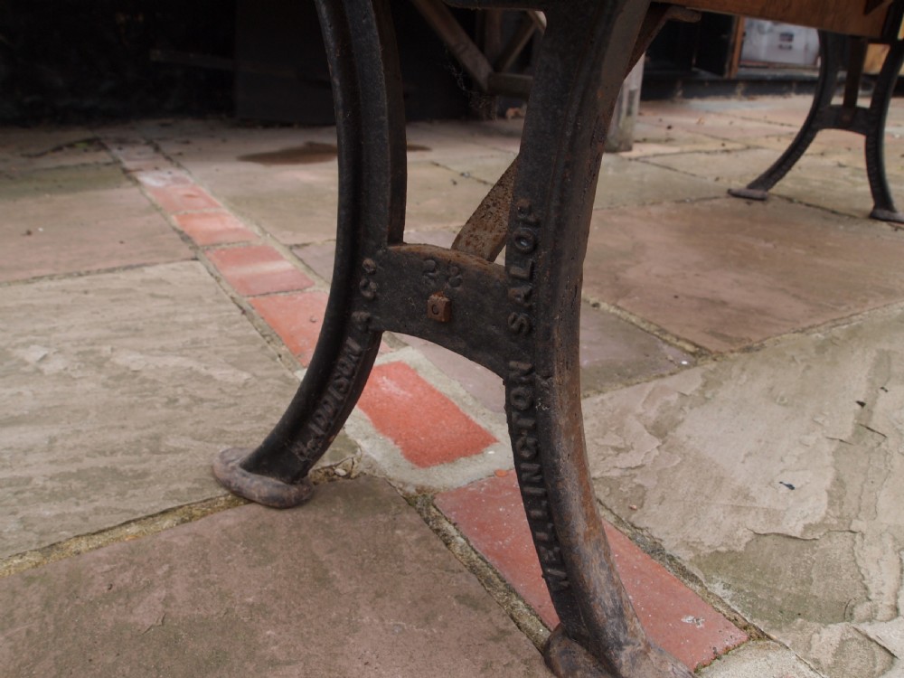 Bench Victorian Cast Iron Garden Railway bench Addison Wellington c1880 View IX