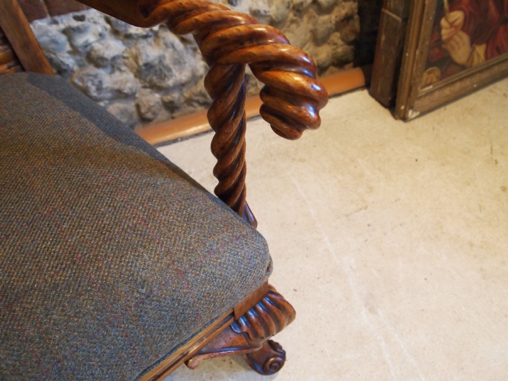 Chair stunning Scottish Arts and Crafts Oak c1880 View VIII