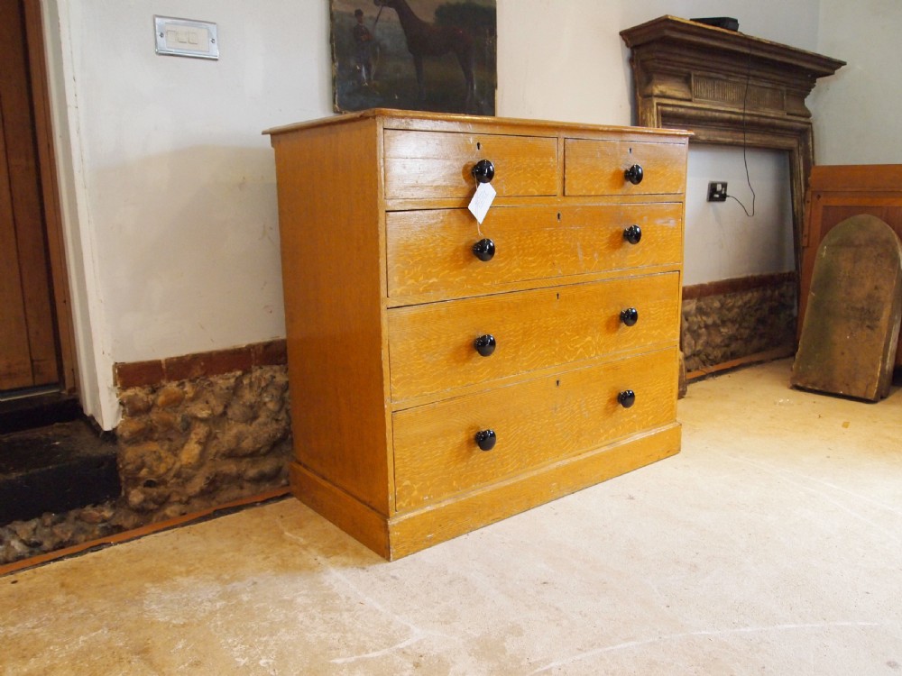Chest of drawers rare early Victorian original paint c1840 View III