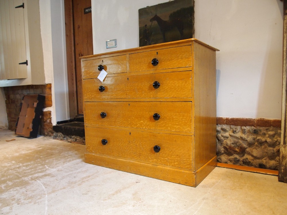 Chest of drawers rare early Victorian original paint c1840 View VII