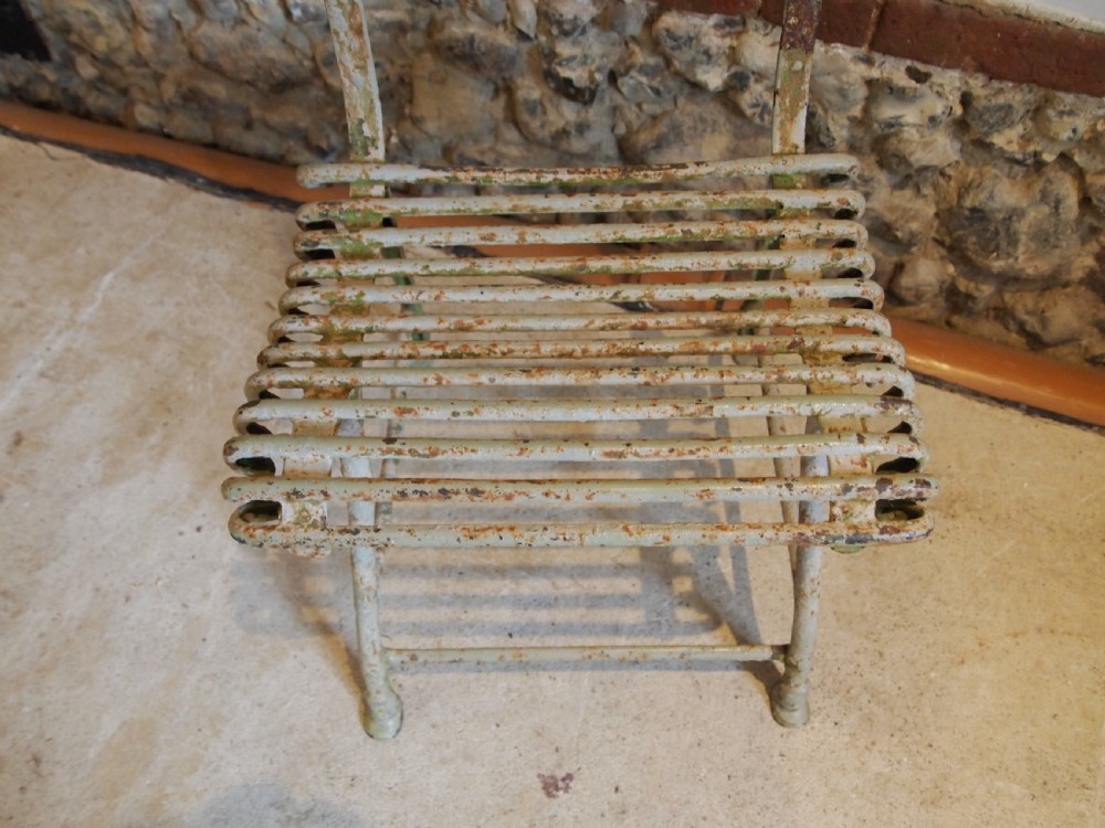 Chair rare Victorian Arras garden chair c1890 View II
