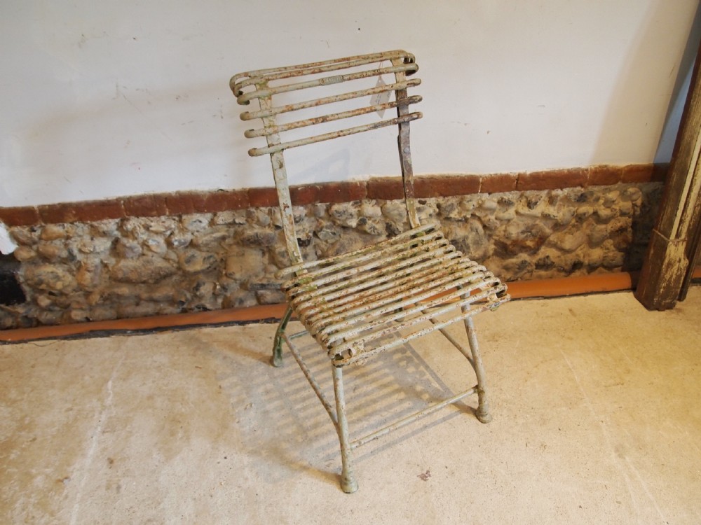 Chair rare Victorian Arras garden chair c1890 View IV