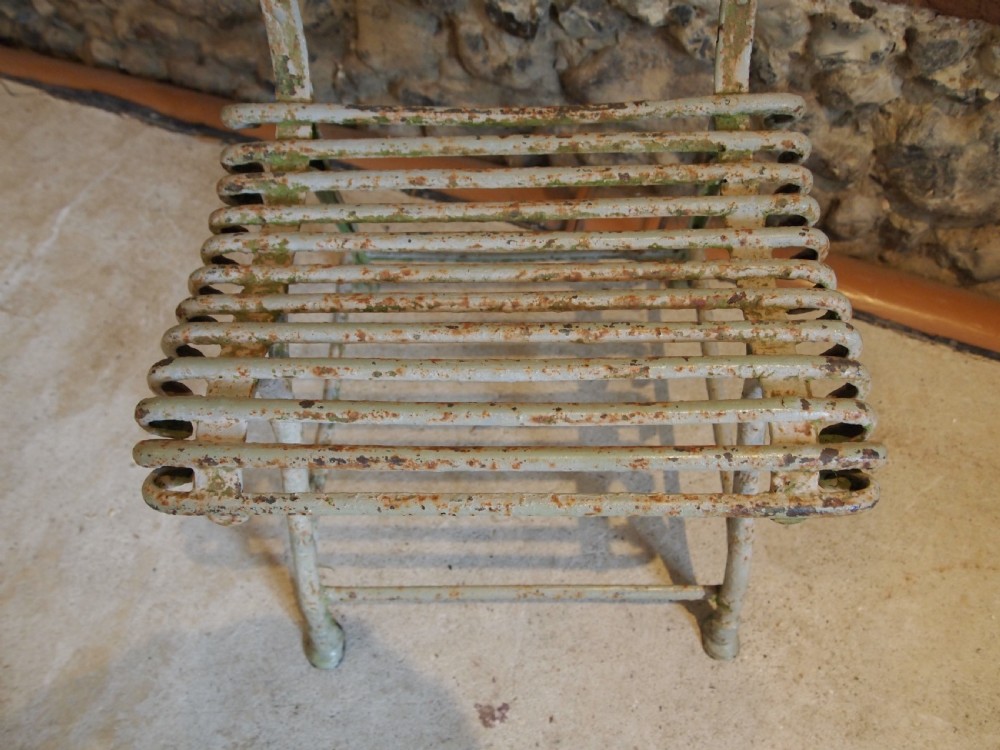 Chair rare Victorian Arras garden chair c1890 View V