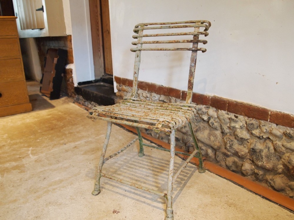 Chair rare Victorian Arras garden chair c1890 View VII