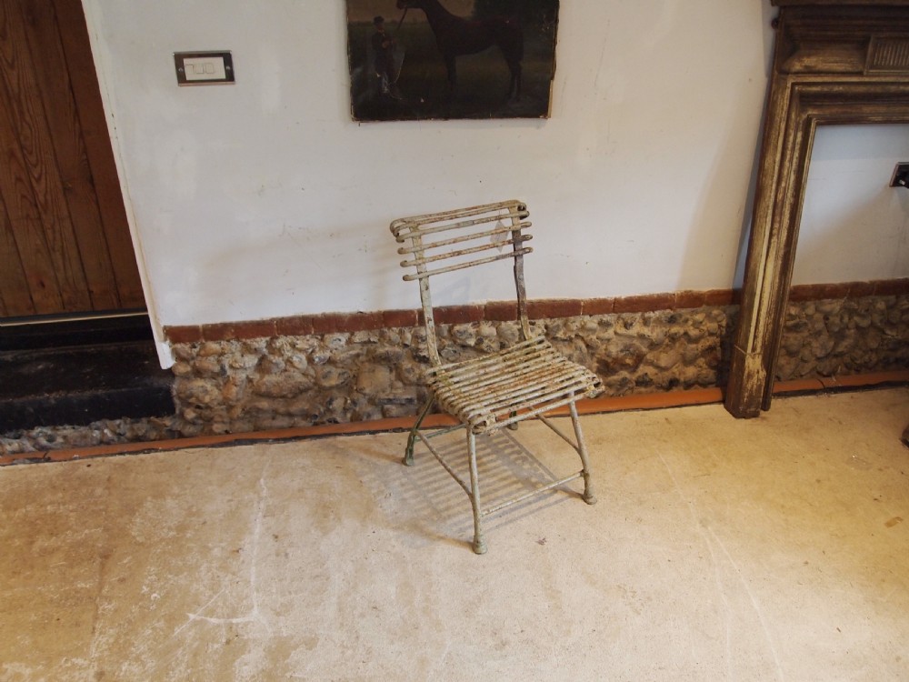 Chair rare Victorian Arras garden chair c1890 View IX