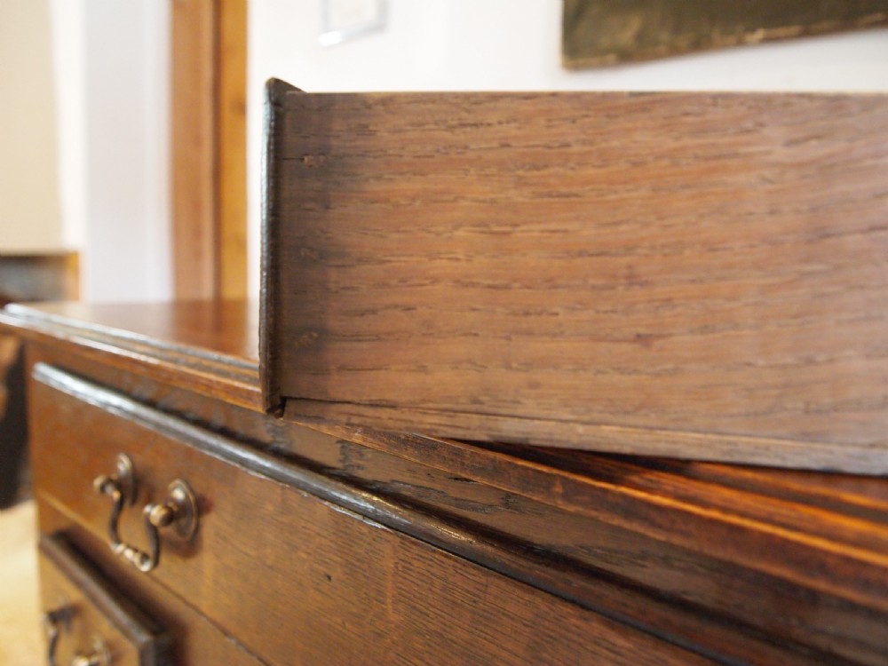 Table lowboy side hall George III Oak c1780 View VI
