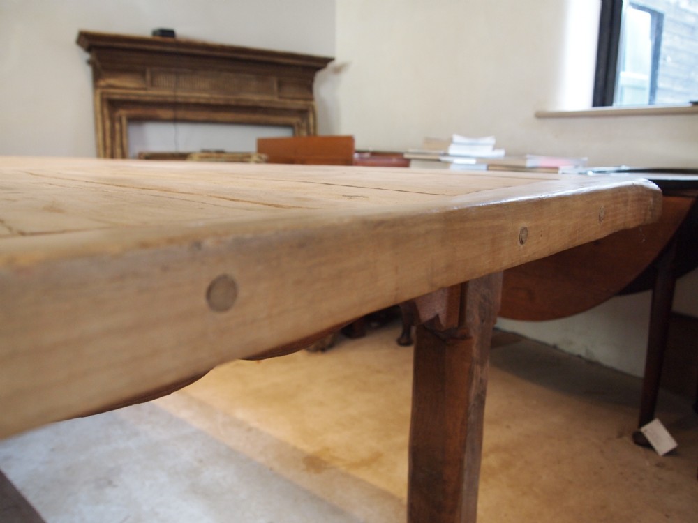 Table refectory French Oak seats 10 farmhouse dining c1900 View II