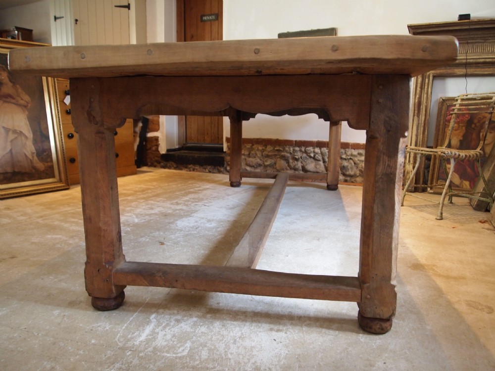 Table refectory French Oak seats 10 farmhouse dining c1900 View III