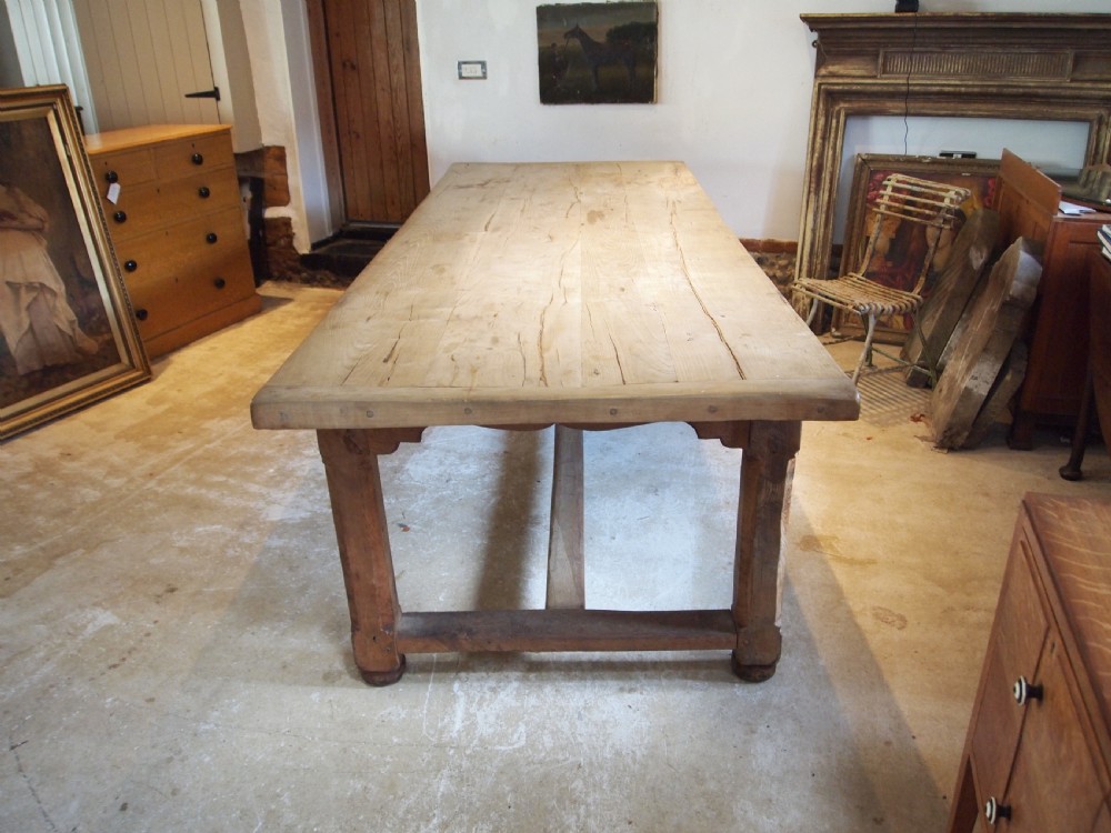 Table refectory French Oak seats 10 farmhouse dining c1900 View V