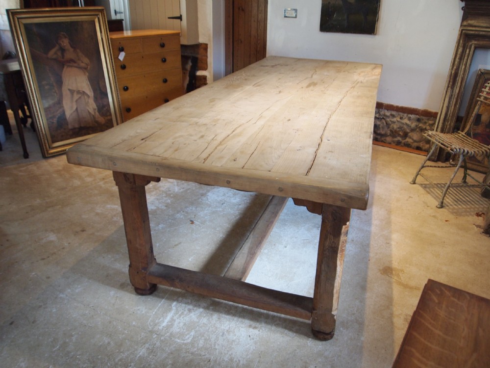 Table refectory French Oak seats 10 farmhouse dining c1900 View VIII