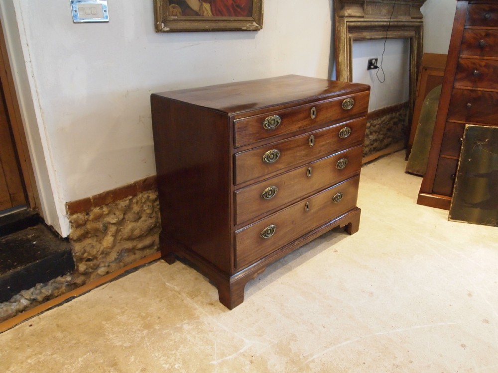 Chest of drawers rare small caddy top George III c1790 View II
