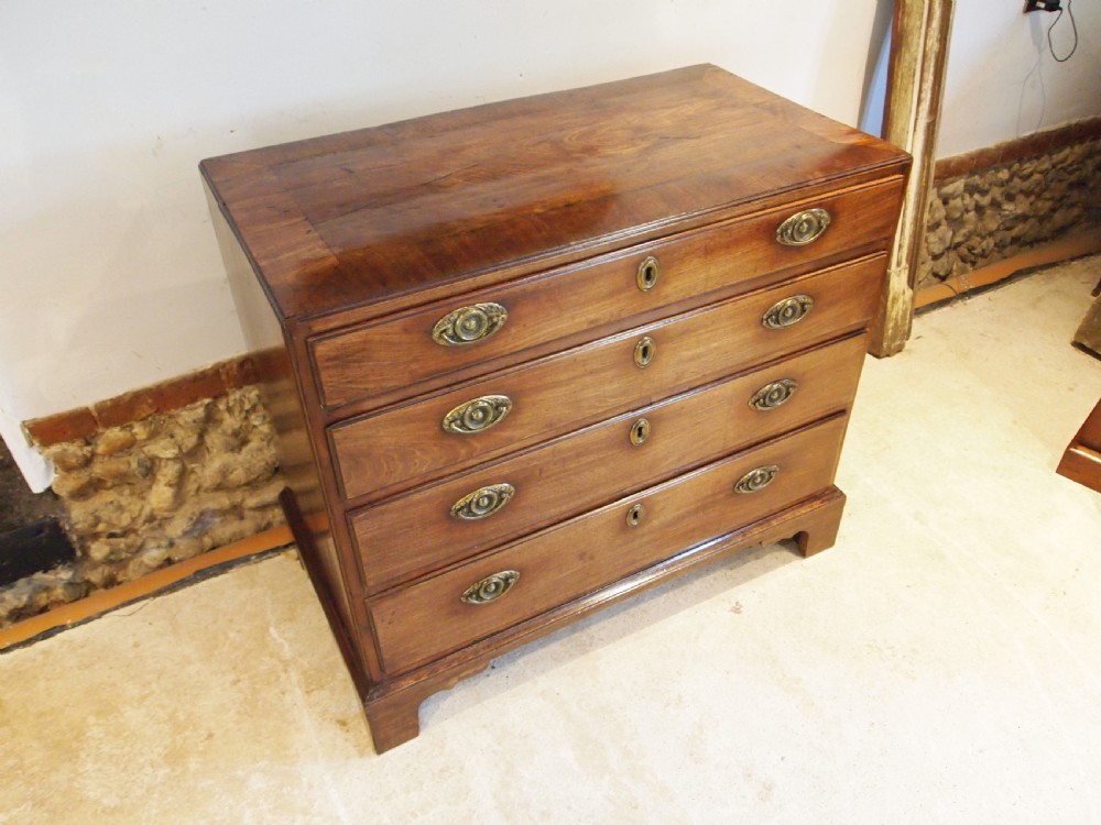 Chest of drawers rare small caddy top George III c1790 View VIII
